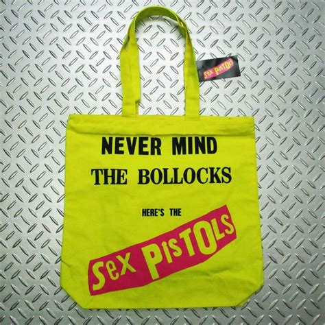 再入荷オフィシャル バンド トートバッグセックスピストルズ SEX PISTOLS Never Mind the Bollocks イエロー