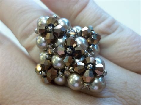 deluxe diamond ring  pattern tutorial instant  etsy