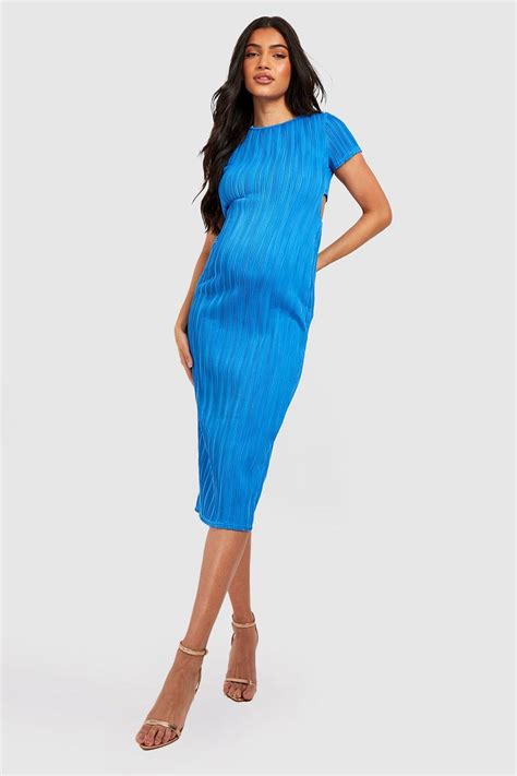 Maternity Wave Rib Open Back Midaxi Dress Boohoo