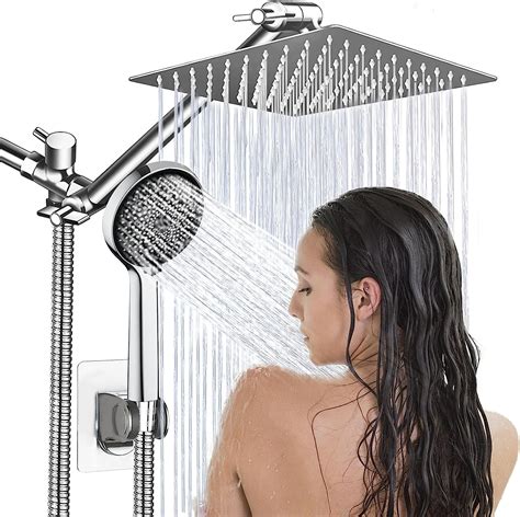 Shower Head 8Rain Shower Head With Handheld Spray Combo With 11