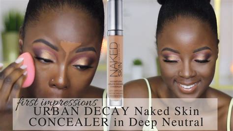 First Impression Urban Decay Naked Skin Concealer In Deep Neutral Youtube