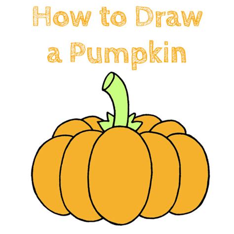 How to Draw a Pumpkin - How to Draw Easy