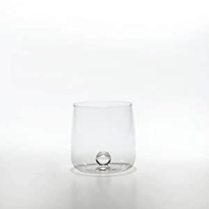 Zafferano Bilia Glass Tumbler Handmade Transparent Glass Decorated