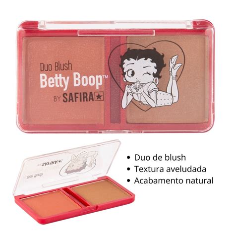 Paleta Duo Blush Betty Boop Safira Luxo Make Luxo Make