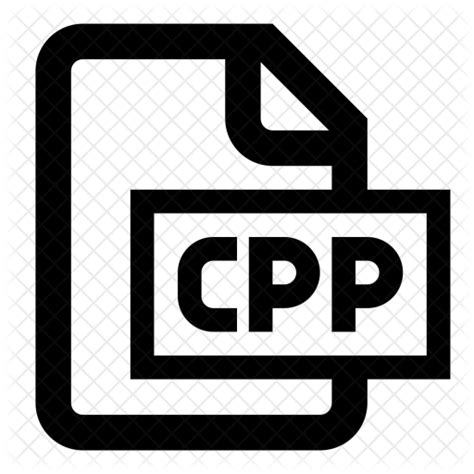 Cpp Icon Download In Line Style