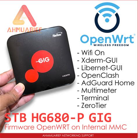 Openwrt ชดกลองของขวญทว ANDROID STB HG680P HG680 P HG680 P