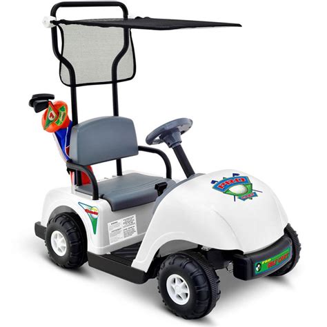 Junior 6v Rechargeable Ride On Golf Cart Kids Electric Cars With A Golf