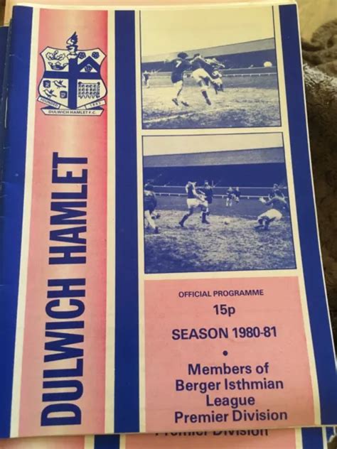 Dulwich Hamlet V Bromley 1980 Il £199 Picclick Uk