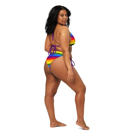 Rainbow String Bikini Extended Sizes 2XS 6XL Etsy