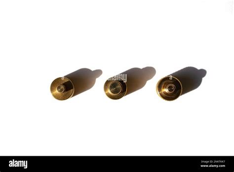 Row Of Camera Mount Hot Shoe Tripod Adapter Screws On White Isolated Background Stock Photo Alamy