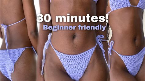 Easy Crochet Bikini Bottom Tutorial Youtube