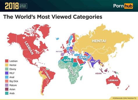 A Visual Breakdown Of The Most Popular Porn Categories Around The World