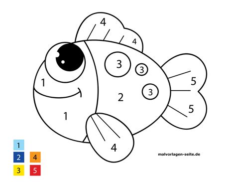 Malen Nach Zahlen Für Kinder - Ausmalbilder Kostenlos für Bilder Zum