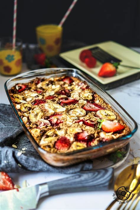 Strawberry Baked Oatmeal Step By Step Video Recipe