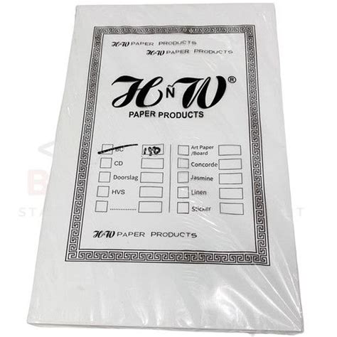 kertas cover  putih hw