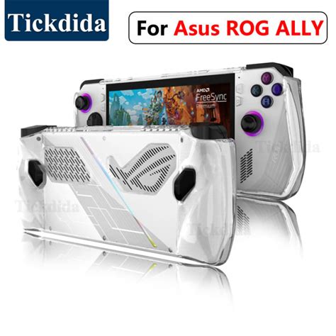 Clear Protective Case For Asus Rog Ally Portable Console Tpu Soft Cover