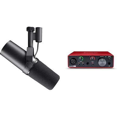 Shure SM7B Vocal Dynamic Microphone for Broadcast, Podcast & Recording ...