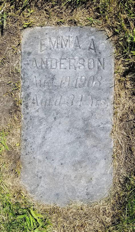 Emma A Anderson 1869 1903 Find A Grave Memorial