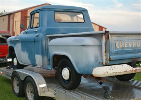 BARNFOUND 1956 CHEVROLET 3100 SERIES SWB STEPSIDE PICKUP TRUCK FIXER