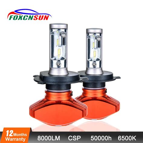 Led H7 Led H4 Car Headlight H3 H8 H1 H11 Luces Led Para Auto 9005 9006 80w 8000lm 12v 24v