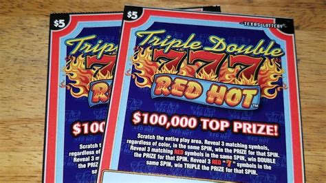 Texas Lottery Scratch Off Tickets Triple Double Red Hot S YouTube