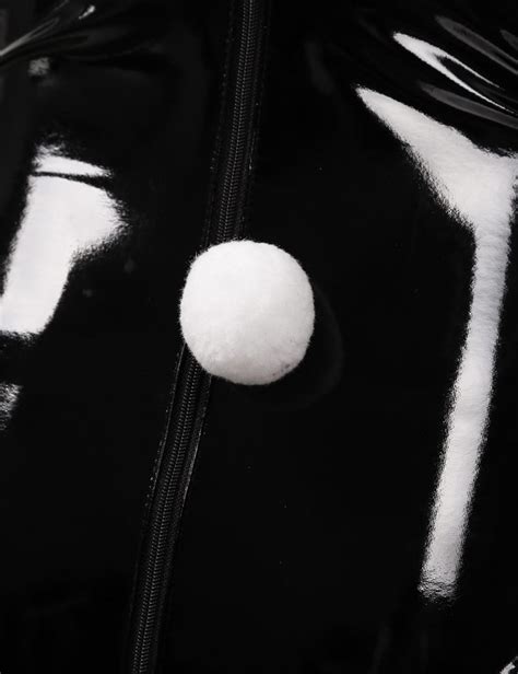 Womens Naughty Bunny Girl Cosplay Sexy Costumes Lingerie Set Detachable Clear Leather Bodysuit