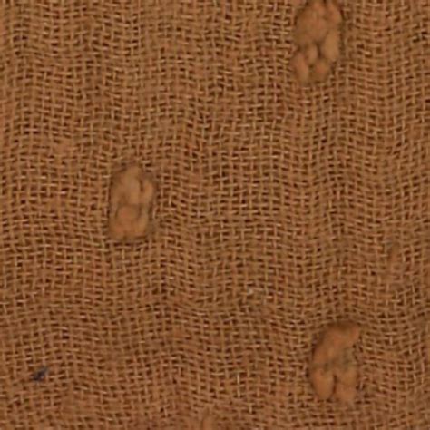 Tissu Double Gaze Pois Cognac Tissus Des Ursules