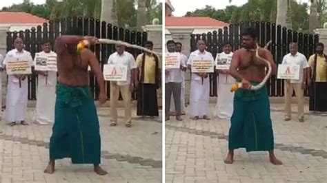 Anna University Sexual Assault Case Annamalai Goes Shirtless Whips