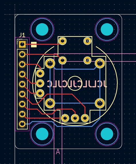 scale kicad footprint library  ps joystick