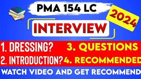 PMA 154 Long Course Initial Interview 2024 PMA 154 Long Course Initial