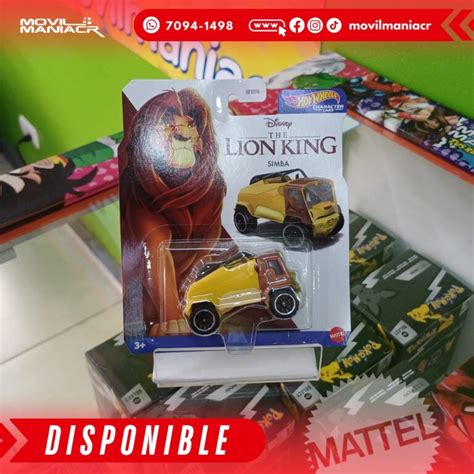 Mattel Hot Wheels Character Car Disney The Lion King Simba