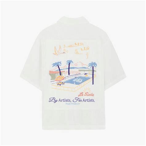 Nude Project Resort La Siesta White Hawaiian Shirt Creativteeshop