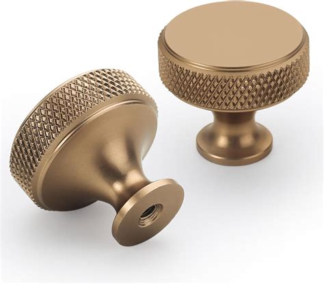 Build Pack Inch Champagne Bronze Cabinet Knobs Knurled Kitchen