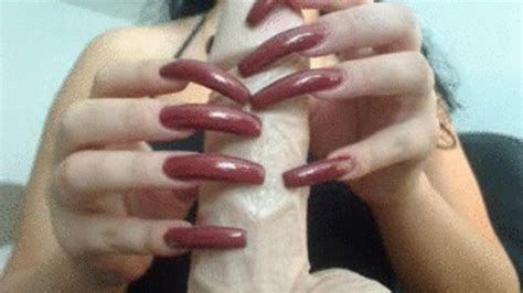 Chocolate Dildo May 2010 KinkyDomina Long Sharp Fingernails Clips4sale