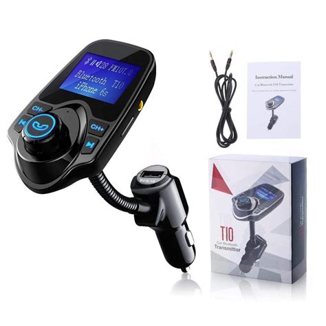 VICTSING Transmetteur FM Bluetooth Kit De Voiture Mains Libres Sans Fil