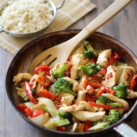 30 Minute Garlic Ginger Chicken Stir Fry Recipe Yummly Recipe