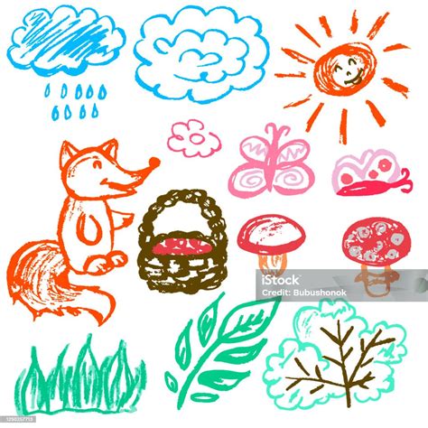 ladny rysunek dla dzieci ikony znaki symbole szpilki stockowe grafiki