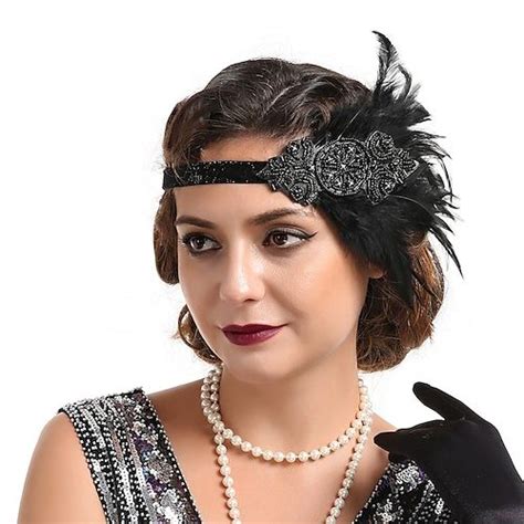 Retro Vintage Roaring 20s 1920s The Great Gatsby Flapper Headband