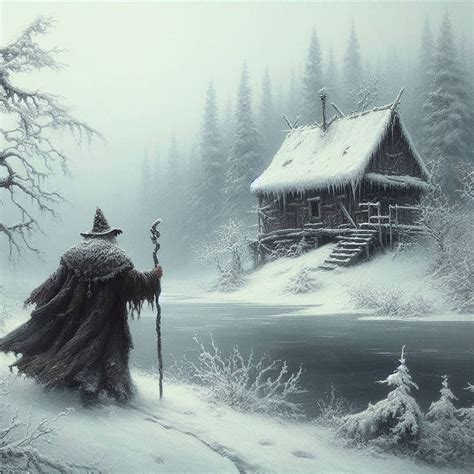 Cabin Winter Lake by johnthedowe2 on DeviantArt