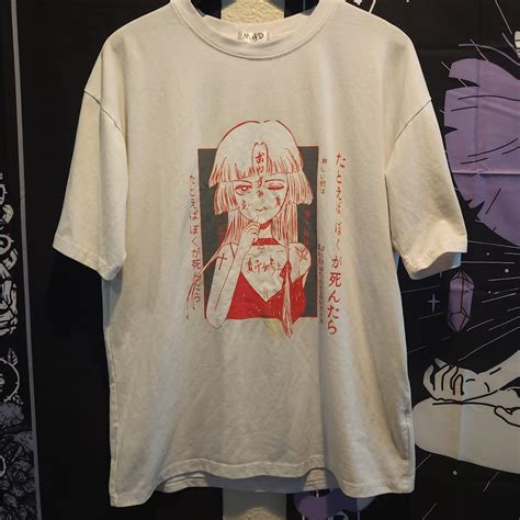 Hot Topic Women S White And Red T Shirt Depop