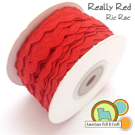 Really Red Ric Rac American Felt And Craft