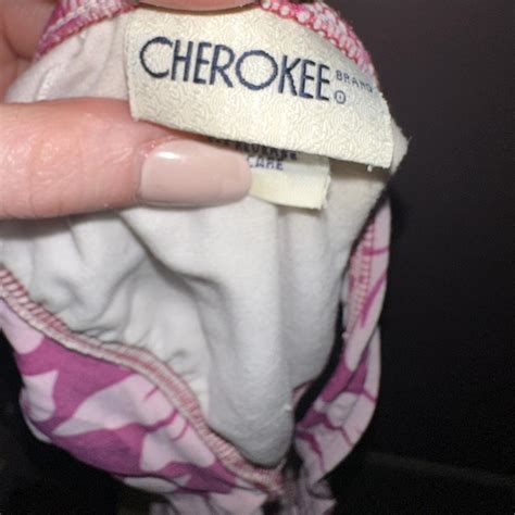 Y K Cherokee Pink Hawaiian Print Bikini Top And Depop