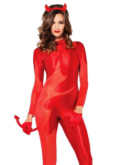Red Hot Devil Bodysuit Costume Bodysuit kostüm Catsuit kostüm Outfit
