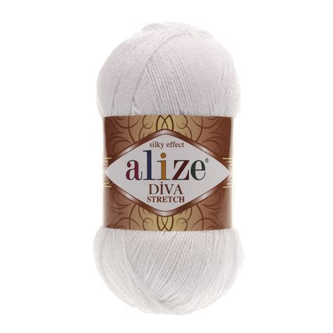 Пряжа для ручного вязания Alize DİVA STRETCH -(Alize дива стрейч) 55 ...