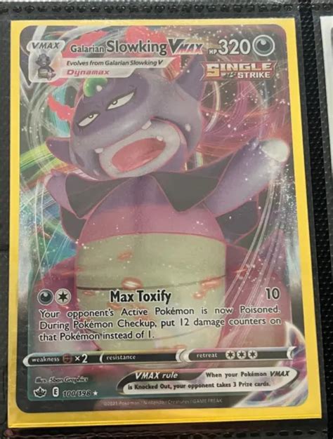 Pok Mon Tcg Galarian Slowking Vmax Chilling Reign Holo Ultra