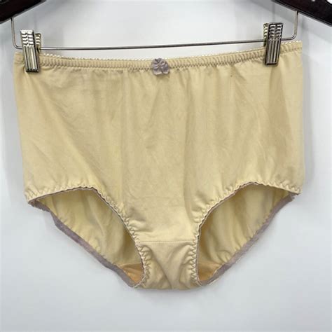 Vintage Ann Diane Underwear Womens XL Beige Nude Granny Panties Full Cut Sissy EBay