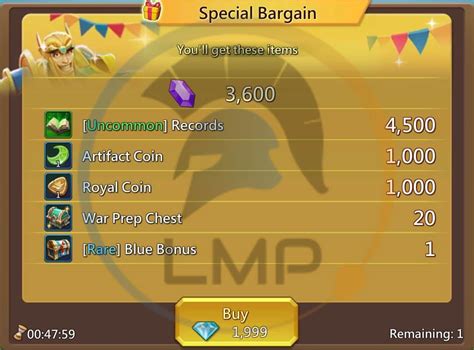 Special Bargain Artifact Pack Lords Mobile Lords Mobile Pro