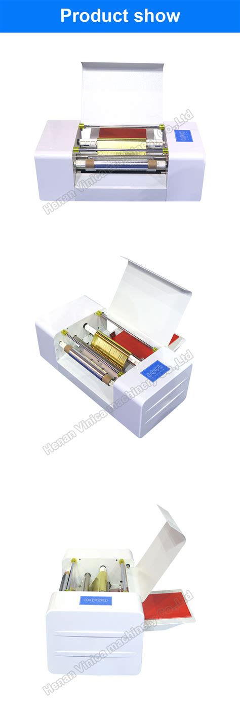 Digital Wedding Invitation Card Foil Hot Press Printer Hot Stamping Foil Printer Machine