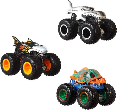 Hot Wheels Monster Trucks Creature Paquete De Camiones De Juguete A Escala Corona De