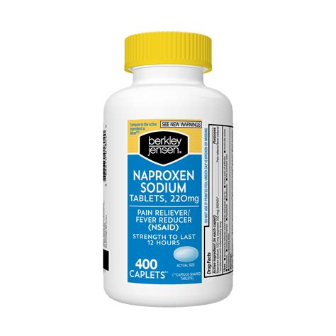 Product Of Berkley Jensen Naproxen 220mg Sodium Caplets, 400 ct ...